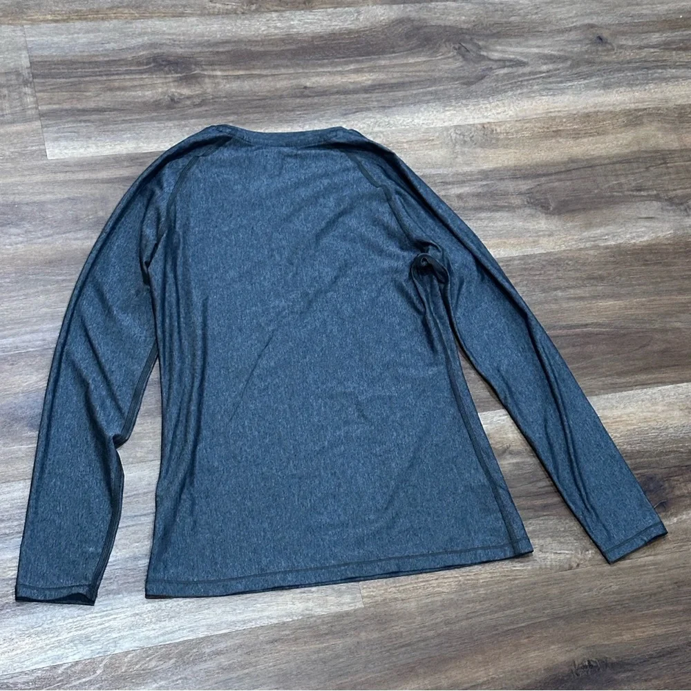 Under Armour Charcoal Heather Long Sleeve Top - Picture 3 of 3